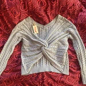 Never worn powder blue Jessica Simpson sweater